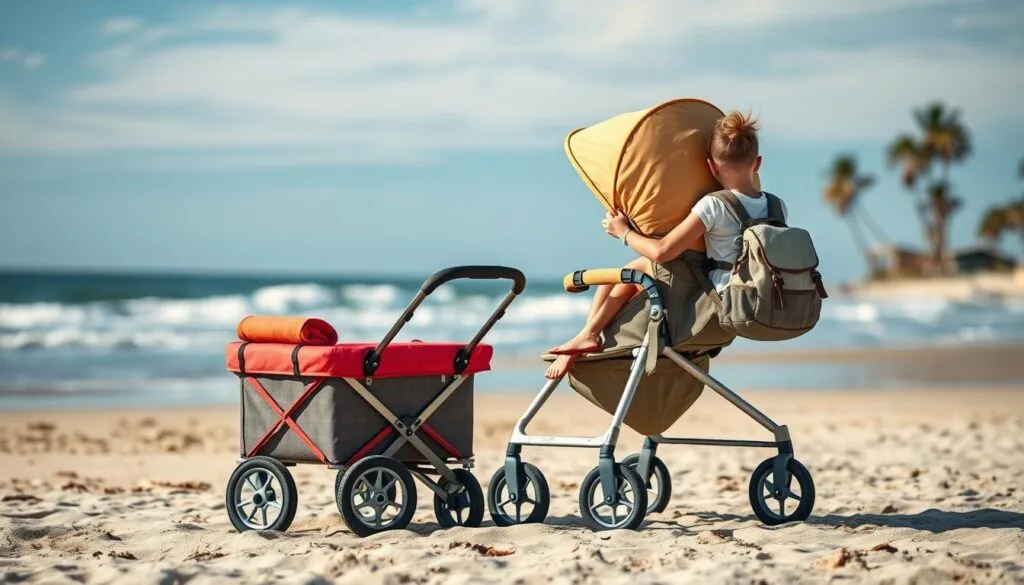 Babysicherer Strandurlaub Transportmöglichkeiten