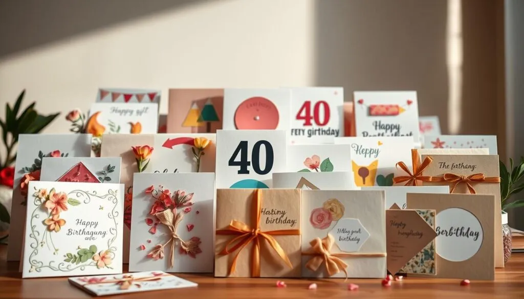 Kreative Geburtstagskarten zum 40. Geburtstag