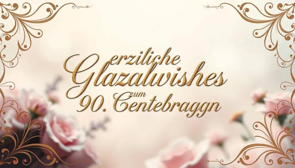 Glückwünsche zum 90. Geburtstag