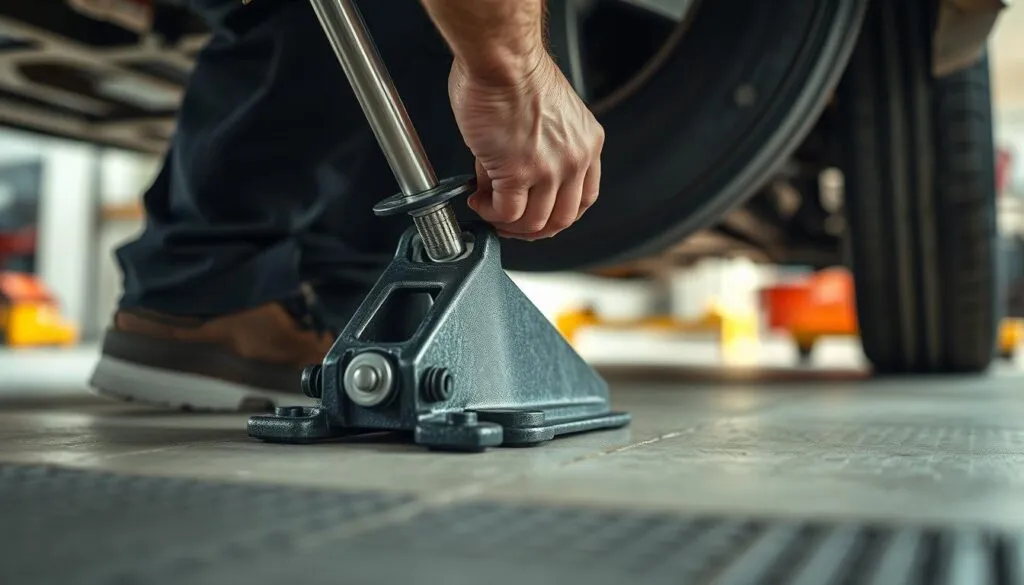 Sicherheitsvorkehrungen Wagenheber Positionierung Sicherheitsvorkehrungen Wagenheber Positionierung