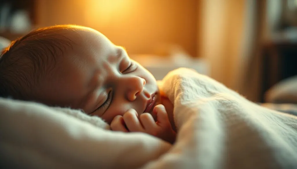 Baby zuckt im Schlaf