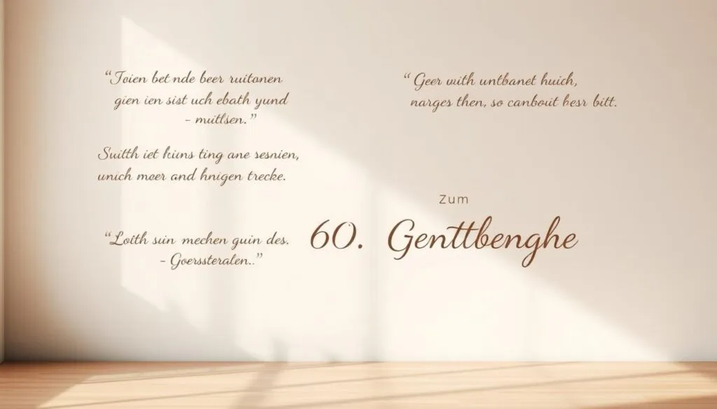 Niveauvolle Sprüche zum 60. Geburtstag
