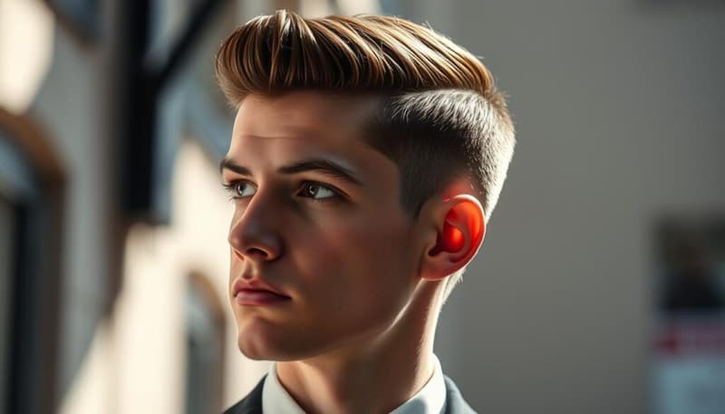 Ducktail Bart kurz