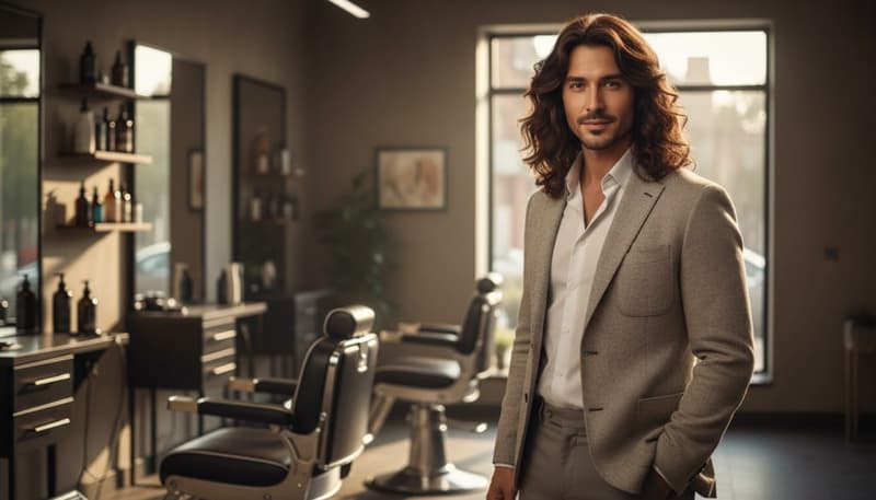 Lange Haare Männer