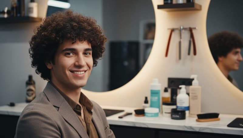 Locken Frisuren Männer